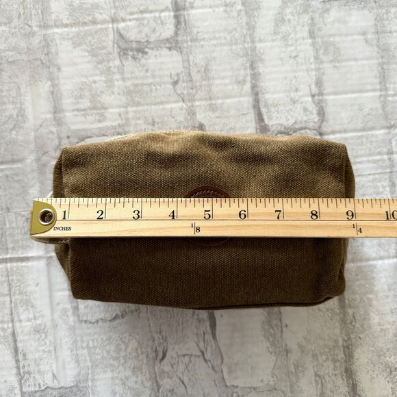 Wild Willies Green Toiletry Canvas Bag Travel Organizer Grooming Pouch - Picture 6 of 6